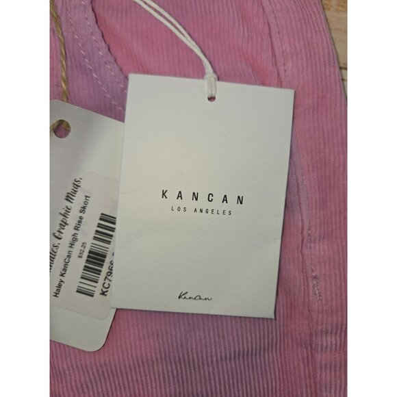 KanCan High Rise Corduroy Pink Haley Skorts Small Womens NWT - Picture 7 of 9